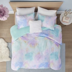 Cassiopeia Watercolor Tie Dye Printed Duvet Cover Set