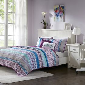 Joni Reversible Quilt Set with Throw Pillows