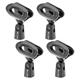 5 Core Microphone Clip Holder 4 Pieces with Screw Adapters 5/8 to 3/8 Inch - MC-03