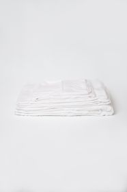 Omne Sleep 4-Piece White Brushed Microfiber Full Hypoallergenic Sheet Set