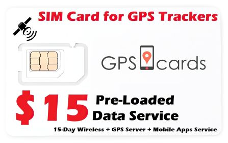 Global Coverage Preloaded SIM GPS.cards Personal Tracking Equipment for Cars