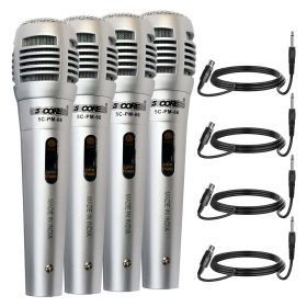 5 Core Microphone Pair XLR Dynamic Karaoke Singing Handheld Microfono Professional Vocal DJ Music Mic - PM-66K 2 Pair