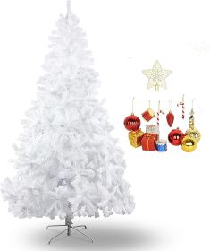 10' Premium Spruce Artificial Christmas Tree w/Metal Stand;  White