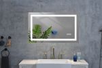 40x 30 Inch LED Mirror Bathroom Vanity Mirrors with Lights, Wall Mounted Anti-Fog Memory Large Dimmable Front Light Makeup Mirror