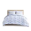 Sammie Cotton Cabana Stripe Reversible Comforter Set with Shark Reverse