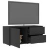 TV Cabinet Gray 31.5"x13.4"x14.2" Engineered Wood