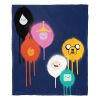 Adventure Time Silk Touch Throw Blanket, 50" x 60", Spray Painted Group