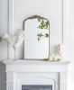 24" x 42" Gold Arch Mirror, Baroque Inspired Wall Decor for Bathroom Bedroom Living Room