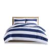 Sammie Cotton Cabana Stripe Reversible Comforter Set with Shark Reverse