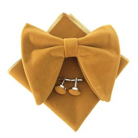 Men's Large Bow Tie Cuff Buckle Set (Option: No 5)