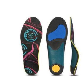 Arch Support Flat Foot Sports Shock Absorption Insole (Option: Red Differentiation-S 38to39 245mm)