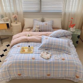 Home Fashion Simple Printing Cotton Bed Four-piece Set (Option: Norman-1.8M)