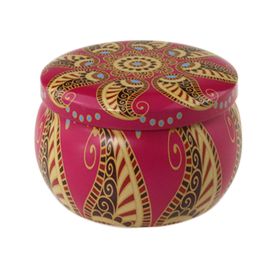 Popular Ethnic Style Aromatherapy Jar Candle Tinplate Wedding Candy Gift Box Round Tea Universal Packaging Box (Option: C209 Empty Can)