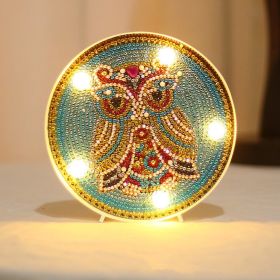 Diamond Painting Full Diamond Creative Led Modeling Lamp (Option: 15X15X3CM-ZXD007)