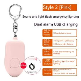 Smart Self Defense Alarm Girl (Option: Pink-USB)