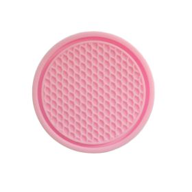 Cross-border Car Coaster A Large Number Of Spot Car PVC Heat Insulation Non-slip Mat Car Water Cup Mat (Option: Pink-1PC)