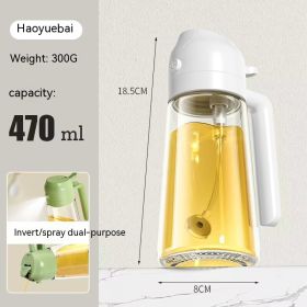 Glass Kitchen Leak-proof Oil Bottle (Option: Moon White)