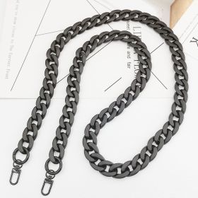 Color Acrylic Chain Mobile Phone Charm Handmade Bag (Option: Elegant Black-21 × 29mm)