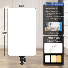 Live Photography Selfie Large Screen Flat Fill Light (Option: 24 Inch Single Lamp)