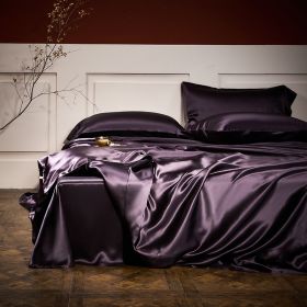 25 Pound Silk Four Piece Set Of Silk (Option: Purple-200x230-Flat sheet)