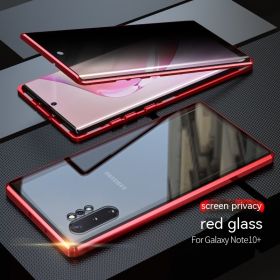 Double-sided HD Glass Magnetic King Magnetic Phone Case (Option: Red HD Version-Samsung S20)