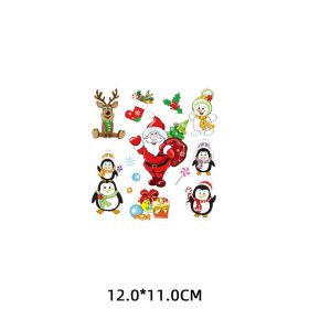 Cute Cartoon Christmas Costume Pattern Heat Transfer Stickers (Option: ZT2780-Light Pink-12CM)