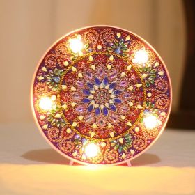 Diamond Painting Full Diamond Creative Led Modeling Lamp (Option: 15X15X3CM-ZXD003)