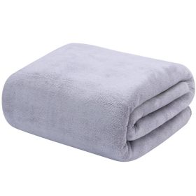 Large Cotton Absorbent Quick Drying Lint Resistant Towel (Option: White grey thickened-60x90cm)