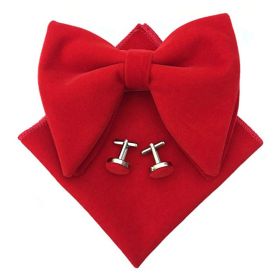 Men's Large Bow Tie Cuff Buckle Set (Option: No 6)