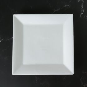 Creative Simple White Nordic Style Square Plate Ceramics (Option: 12 Inch Square Plate Dish)