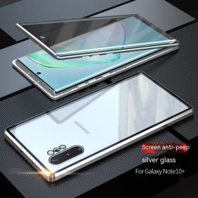 Double-sided HD Glass Magnetic King Magnetic Phone Case (Option: Silver HD Version-Samsung S23)