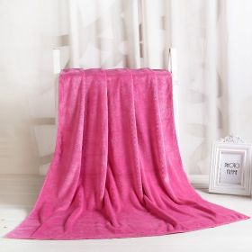 Large Cotton Absorbent Quick Drying Lint Resistant Towel (Option: Pink extra thick-80x180cm)