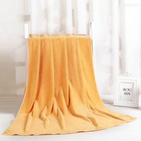 Large Cotton Absorbent Quick Drying Lint Resistant Towel (Option: Orange extra thick-70x140cm)