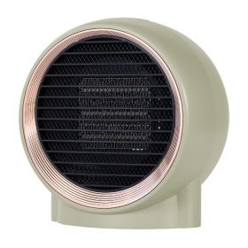 Desktop Mini Fan Heater Small Household (Option: Light Gray-220V European Standard)