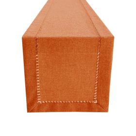 Coffee Table Imitation Linen Polyester Rayon Table Runner (Option: 16th Bright Orange-32x275cm250g)