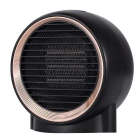 Desktop Mini Fan Heater Small Household (Option: Black-110v American Standard)