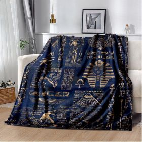 Ancient Egypt Mysterious Symbol 3D Digital Printing Flannel Nap Blanket Wholesale (Option: 1th-70*100cm)