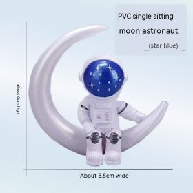 Astronaut Spaceman Blind Box Gift Decoration (Option: Moon Astronaut Sky Blue-6cm)