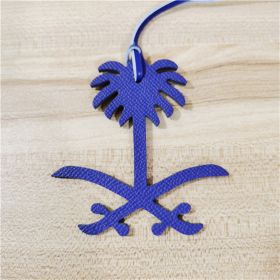 Saudi Coconut Tree Shape Handbag Pendant Package PU Leather Bag Upper (Option: Purple-Free Size)