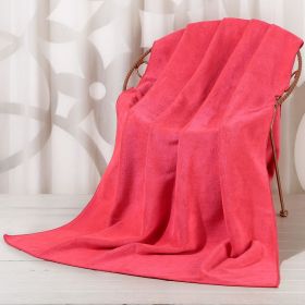 Large Cotton Absorbent Quick Drying Lint Resistant Towel (Option: Rose-80x180cm)