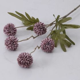 5 Dandelion Wedding Living Room Decoration Flowers Ornaments (Option: Autumn Purple)