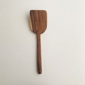 Korean Kitchen Utensils Cooking Ladel (Option: Teak Large Flat Shovel)