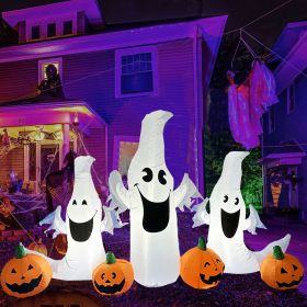 Halloween Inflatable Ghost With Pumpkin Slices Outdoor Holiday Decorations (Option: AU-Ghost)