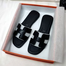 Womens Summer Sandals Beach Flat Female Slippers Outdoor Sandals Shoes (Color: All black, size: US5.5=UK2=EU 35)