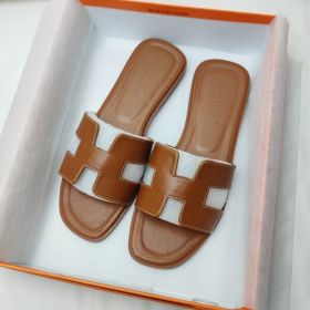 Womens Summer Sandals Beach Flat Female Slippers Outdoor Sandals Shoes (Color: Brown, size: US8.5=UK6.5=EU 40)