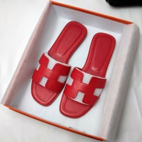 Womens Summer Sandals Beach Flat Female Slippers Outdoor Sandals Shoes (Color: Big red lychee, size: US9=UK7=EU 41)