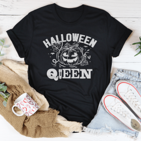 Halloween Queen T-Shirt (Color: Black Heather, size: M)