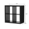 4-Cube Storage Organizer, Solid Black