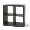 4-Cube Storage Organizer, Solid Black