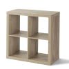 4-Cube Storage Organizer, Solid Black